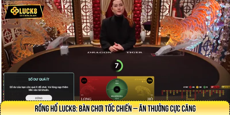 Rồng Hổ LUCK8: Bàn Chơi Tốc Chiến – Ăn Thưởng Cực Căng