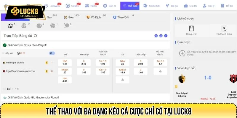 LUCK8 mang đến cho người chơi trải nghiệm live casino chân thực